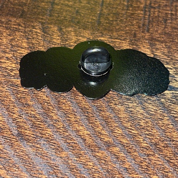 Black and Gray Enamel Pin - Picture 2 of 4